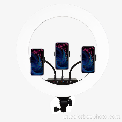 Tela sensível ao toque LED Video selfie RGB Ring Light